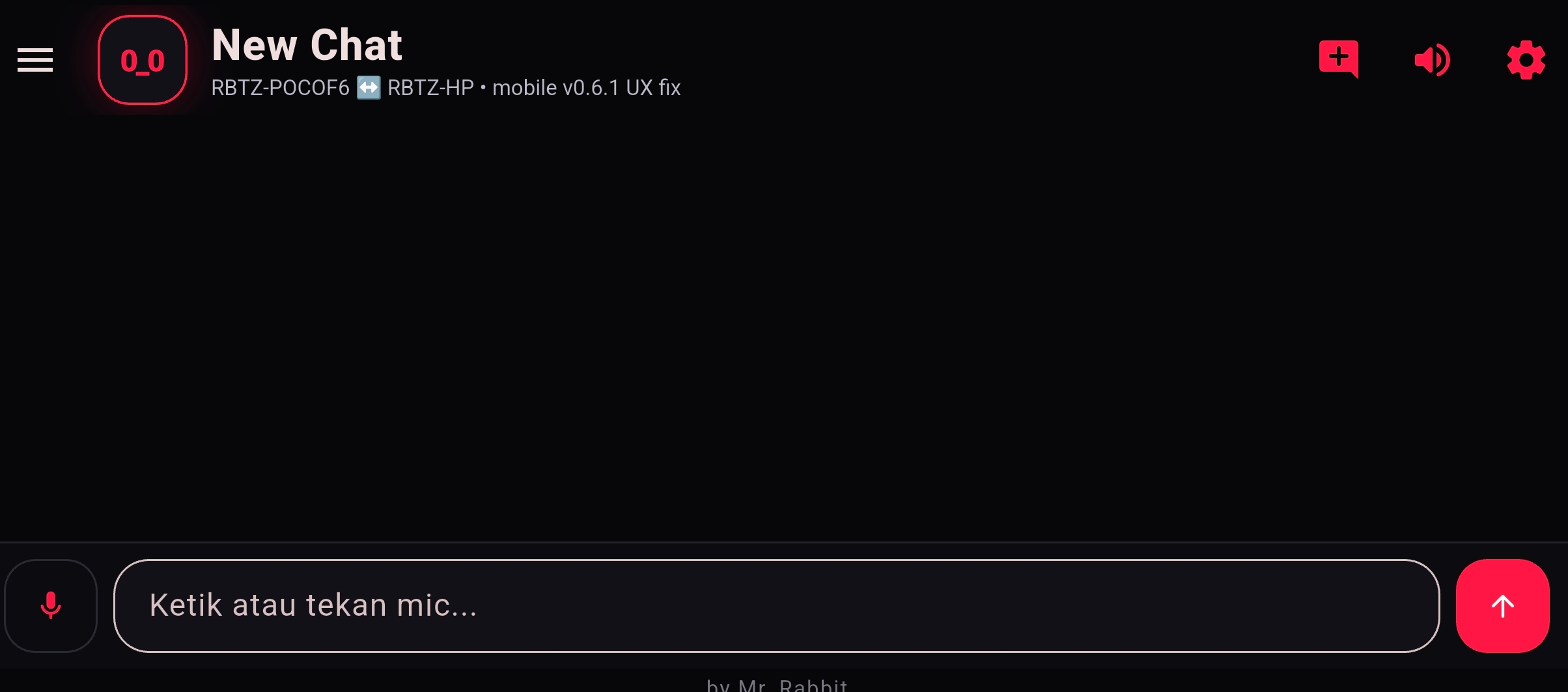 Tampilan Zeliz Personal AI Assistant